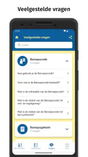 Beroepscode V&V screenshot 3