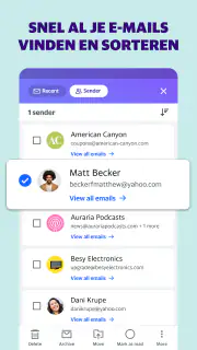 Blijf op orde met Yahoo Mail screenshot 3
