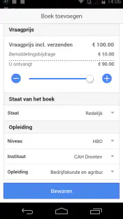 Bookmatch studieboeken screenshot 2