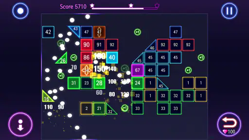 Bricks Breaker Hit - Glow Ball screenshot 1