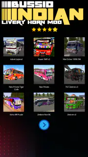 Bussid Indian Livery Horn Mod screenshot 2
