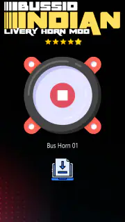 Bussid Indian Livery Horn Mod screenshot 6