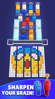 Color Bus Fill: Traffic Puzzle screenshot 1