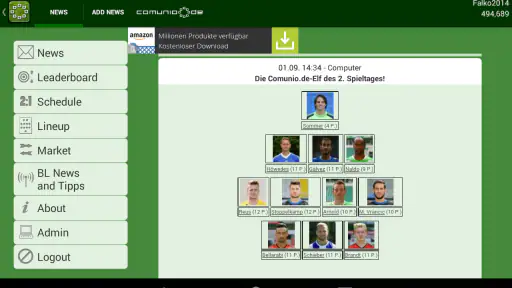 Comunio screenshot 6