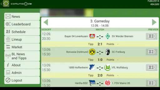 Comunio screenshot 7
