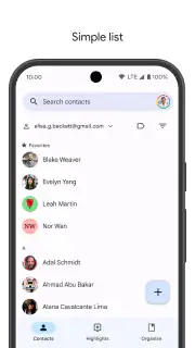 Contacten screenshot 2