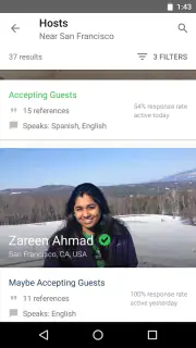 Couchsurfing Travel App screenshot 3