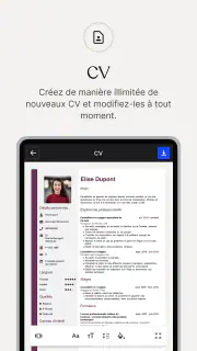 CV.fr : CV designer en ligne screenshot 2