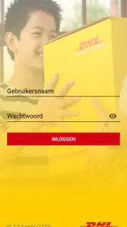 DHL eCommerce voor bezorgers screenshot 1