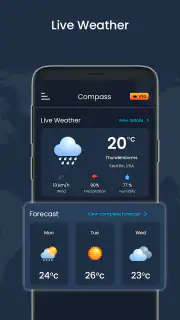 Digitaal kompas & live weer screenshot 5