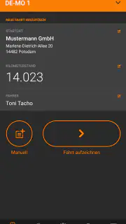 Driverslog Pro 2 - Fahrtenbuch screenshot 1