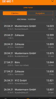 Driverslog Pro 2 - Fahrtenbuch screenshot 2