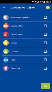 Fietsvakantiewinkel route-app screenshot 2