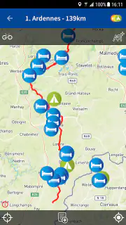 Fietsvakantiewinkel route-app screenshot 3