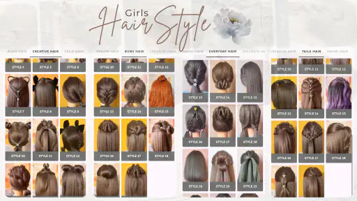Girls Hairstyle Step By Step screenshot 8