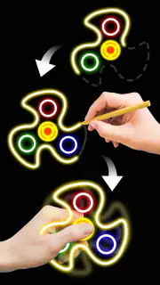 Glow Art: Vinger Tekenen screenshot 2