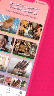 Gol Tikki Mehndi Design Simple screenshot 2