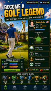 Golf Rising Star : Career Sim screenshot 1