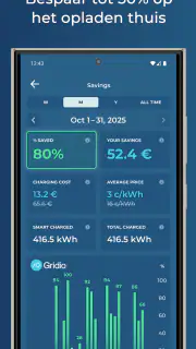 Gridio – slim EV-opladen screenshot 3