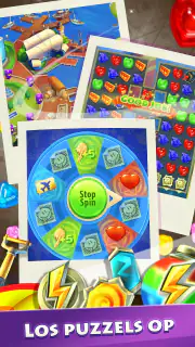 Gummy Drop: match 3 en bouw screenshot 3
