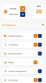 HACCP app Bureau de Wit screenshot 1