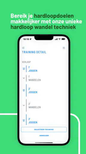Hardlopen met Evy: coaching screenshot