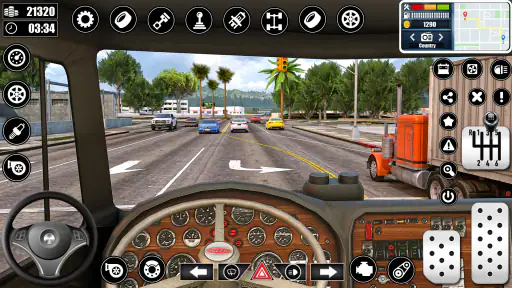 Heavy Truck Driving Cargo Game screenshot 1