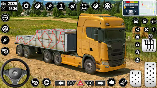 Heavy Truck Driving Cargo Game screenshot 2