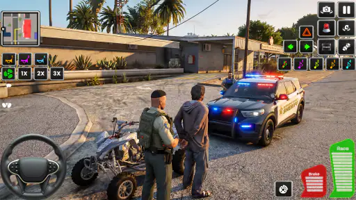 Highway Police Car Patrol Game screenshot 2