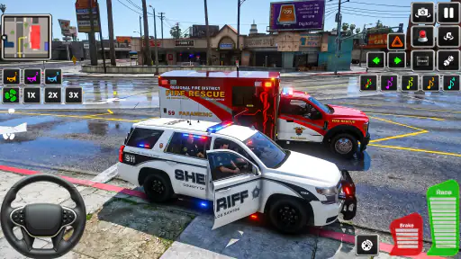 Highway Police Car Patrol Game screenshot 8