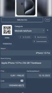HITS Inventarisbeheer screenshot 4