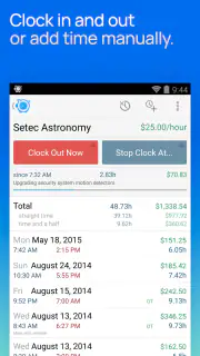Hours Tracker Time Tracking screenshot 1