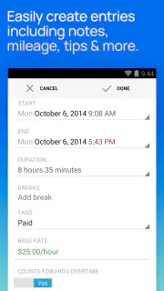 Hours Tracker Time Tracking screenshot 3