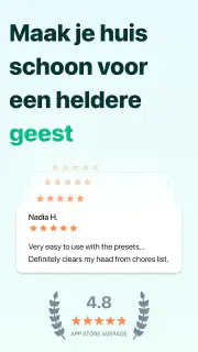 Huishouden & Opruim app screenshot 1