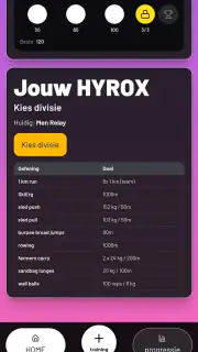 HYROX Training Tracker screenshot 1