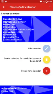 iCal Import/Export CalDAV screenshot 2
