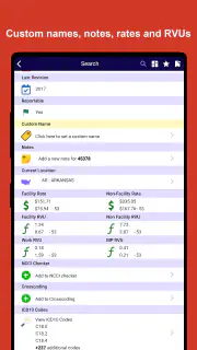 iCoder CPT RVU ICD10 HCPCS NDC screenshot 5