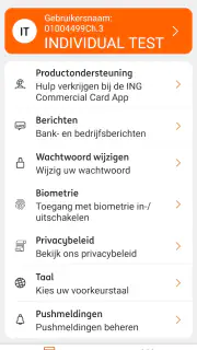 ING Commercial Card screenshot 5