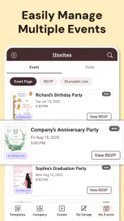Invitation Maker & Event RSVP screenshot 7