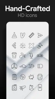 Lines Dark Pro - Icon Pack screenshot 3