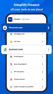 Loan, Finance & EMI Calculator screenshot 1
