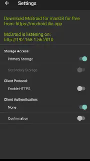 McDroid screenshot 2