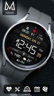 MD111 Digital watch face screenshot 1