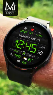 MD111 Digital watch face screenshot 4