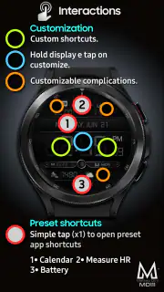 MD111 Digital watch face screenshot 7