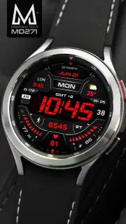 MD271 Digital watch face screenshot 5
