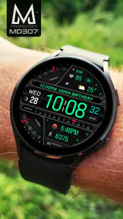 MD307 Digital watch face screenshot 5