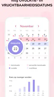 Menstruatie Kalender: Ovulatie screenshot 6