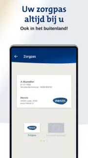 Menzis app screenshot 3