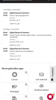 Mijn UvA screenshot 3